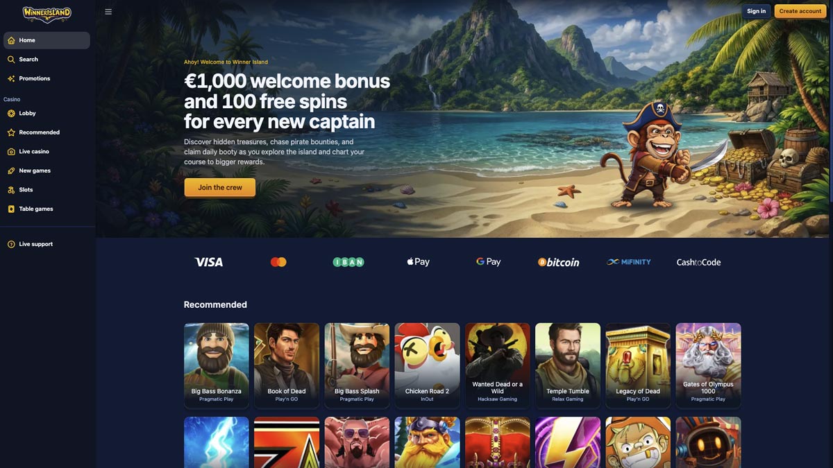 ervaringen met buitenlands online casino winner island